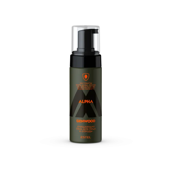 Очищающая пена для лица и бороды ESTEL ALPHA GENWOOD